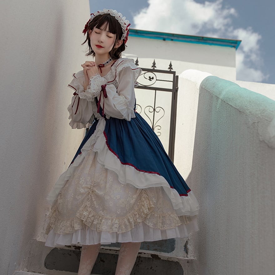 ゴスロリ通販 With U ゴシック ロリィタ ワンショル 白雪姫 ワンピース