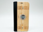 Boho tile/手帳型 wood case