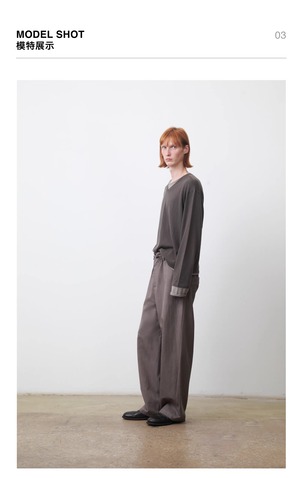 DECESOLO 26AW リラックスフィット イージーワイドパンツ