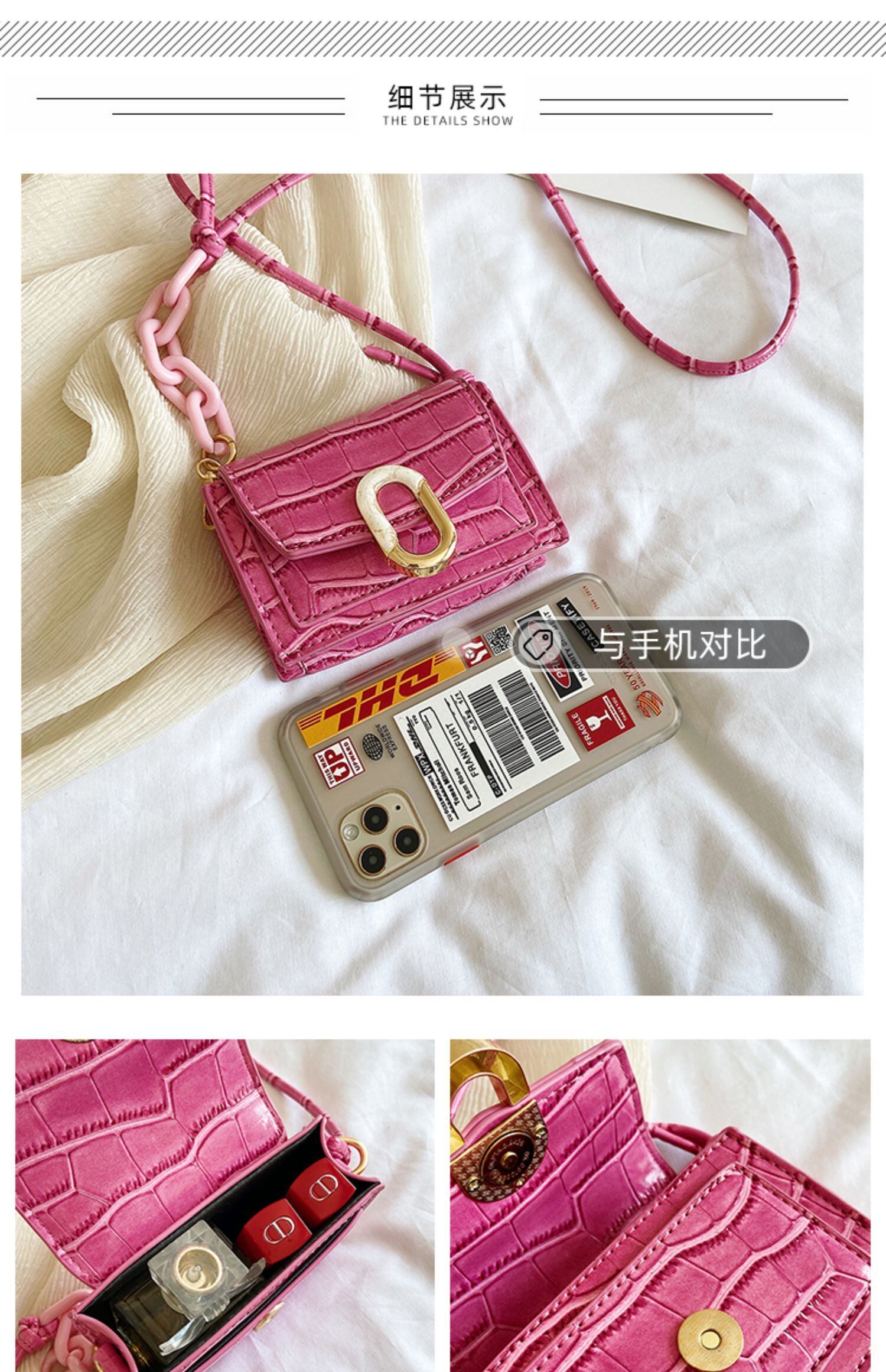 スモールバッグレディースバッグ2020夏のニューウェーブインネットレッドミニワイルドメッセンジャーバッグファッションショルダースモールスクエアバッグ Tiancai_Wing_Bag5540063