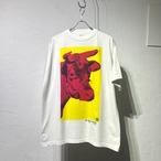 90s(1993) Andy Warhol "Cow" 両面Print Tee GERMANY製 "牛"