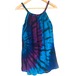 タイダイ柄 リゾートワンピース(ブルー×パープル)120~130cm【バリ島直輸入】
