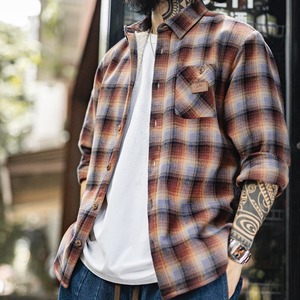 Plaid Fleece Lining Warm Shirt / チェック フリース ライニング ワーム シャツ