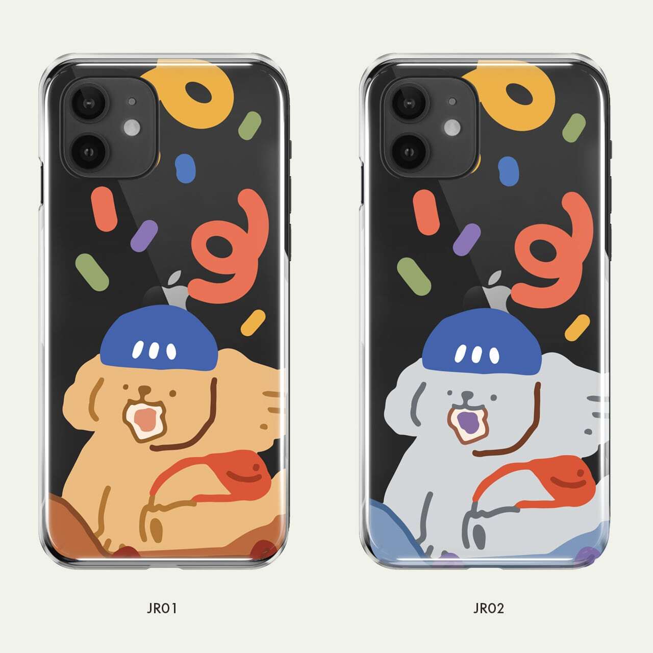 透明 クリア スマホケース ソフト Jirungine かわいい 犬 ゆるキャラ イラスト キャラクター 韓国 デザイナーズ Iphone Android スマホ 携帯カバー グレー わんこ Dl02 アイフォン ギャラクシー Galaxy 韓国スマホケース専門店 Korean Case