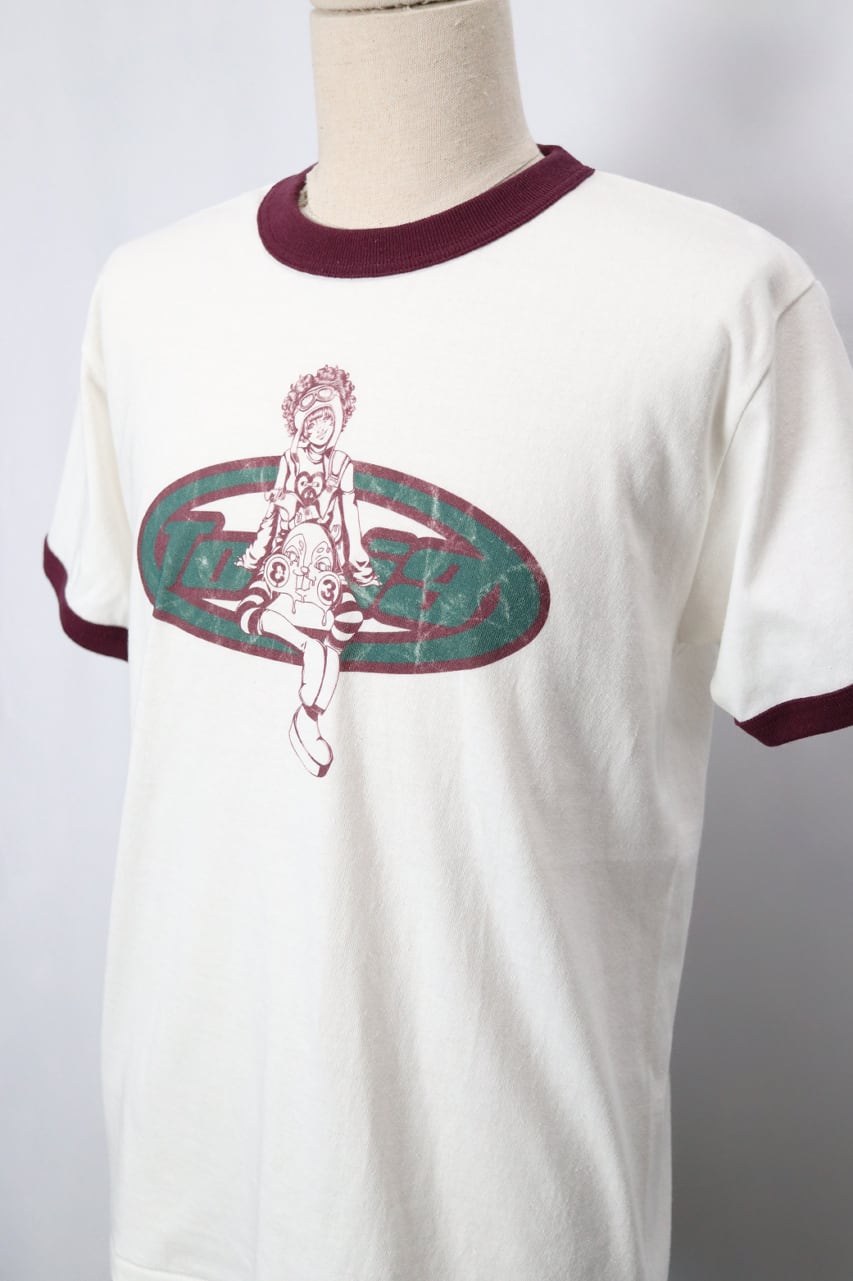 Logo Girl ringer T-shirt (ロゴ ガール リンガー ティーシャツ