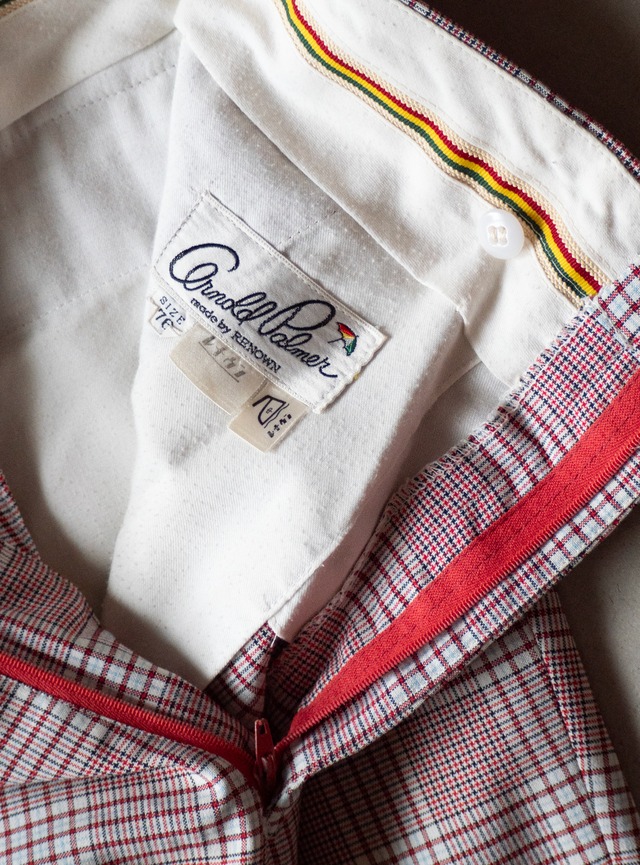 "Arnold Palmer" 1980s Glen check trousers