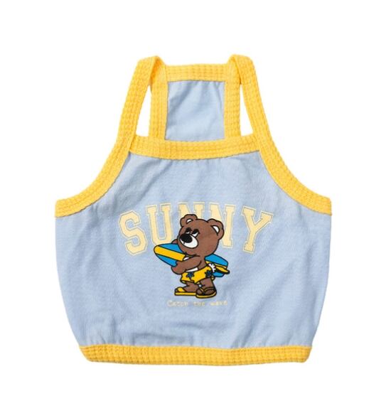 予約【andblank】Sunny Joy Bear Crop Top