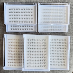 新作先行販売 百合子まつげ 7点　1Day使い捨て ※説明必読(アレルギー体質の方はご使用をお控えください)