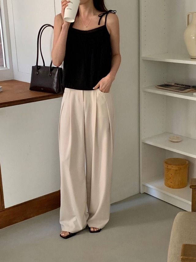 Tuck Balloon Wide Pants