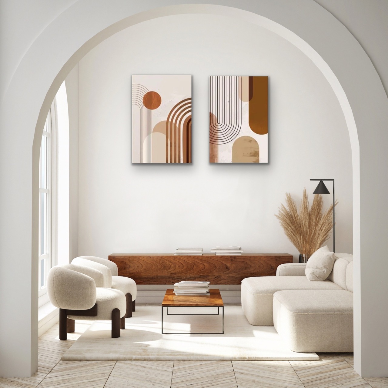 絵画/アートパネル/インテリア/モダン/北欧/おしゃれ アートパネル 2枚セット (お取り寄せ商品)