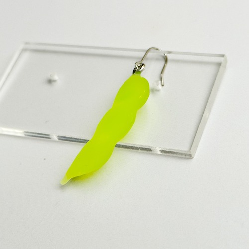 【片耳販売】おいしそうな枝豆ピアス イヤリング イヤーカフ ネックレス チャーム　