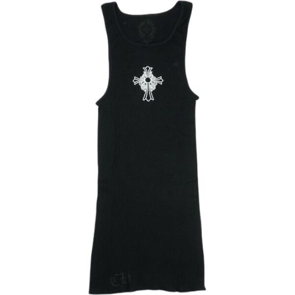 Size【M】 CHROME HEARTS クロム・ハーツ HAIRY CROSS RIB TANK BLACK
