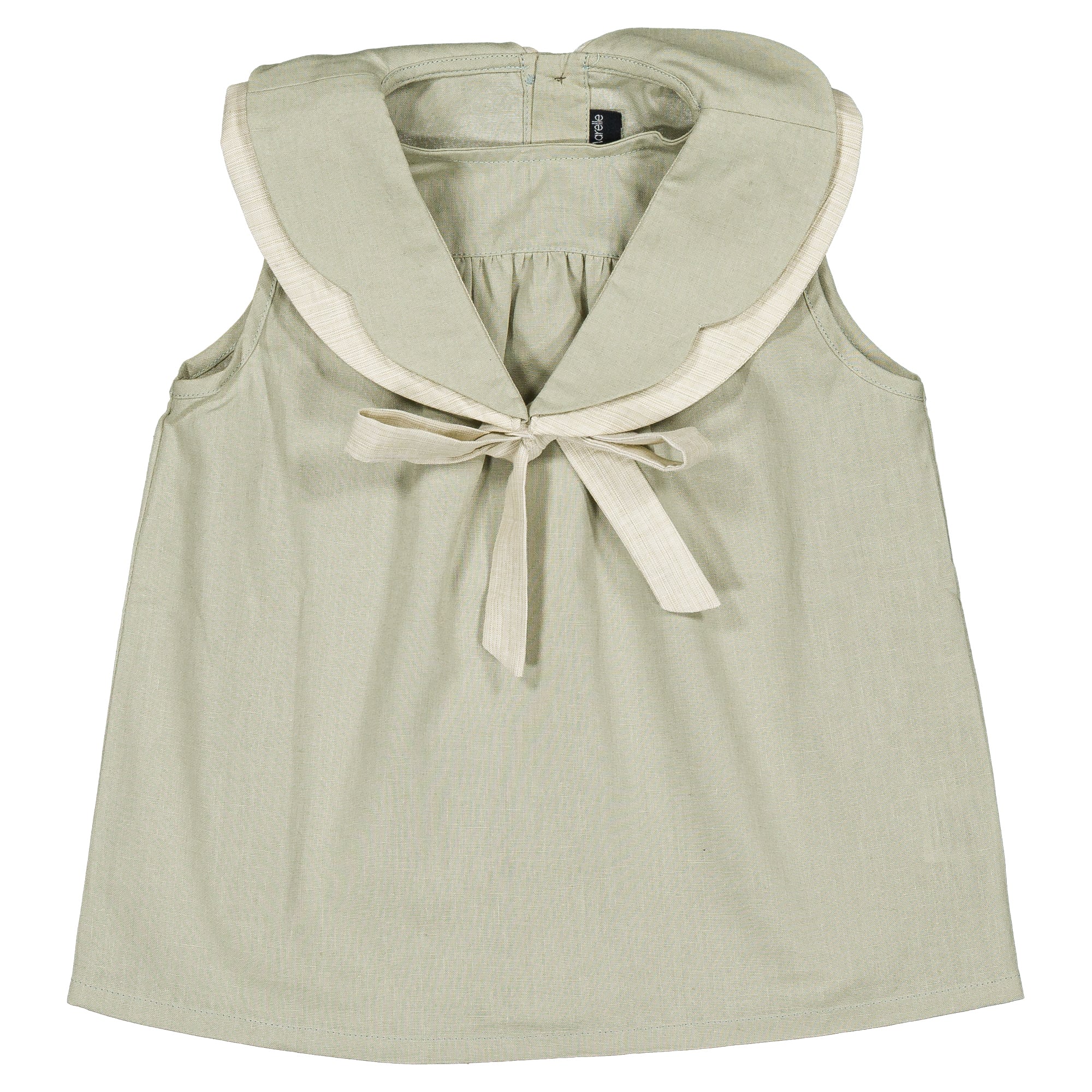 予約【Maison Marelle】Blouse BERRI - green tea / 12M~5Y / 6月上旬以降入荷