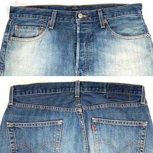 9034 リーバイス 501 デニムパンツ ボタンフライ ヒゲ 縦落ち W34