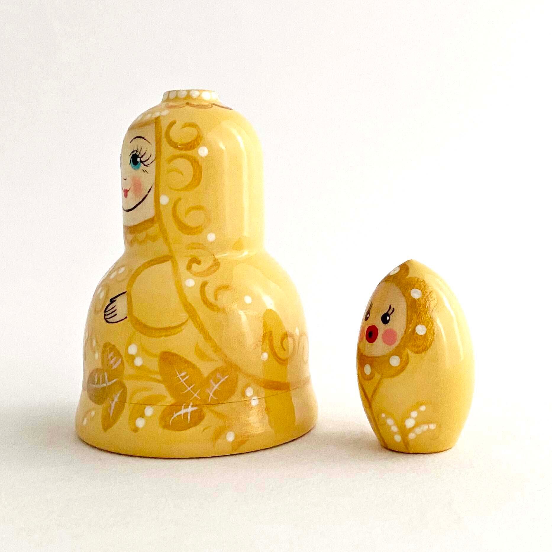 金色のオトメリョーシカ(2個組)