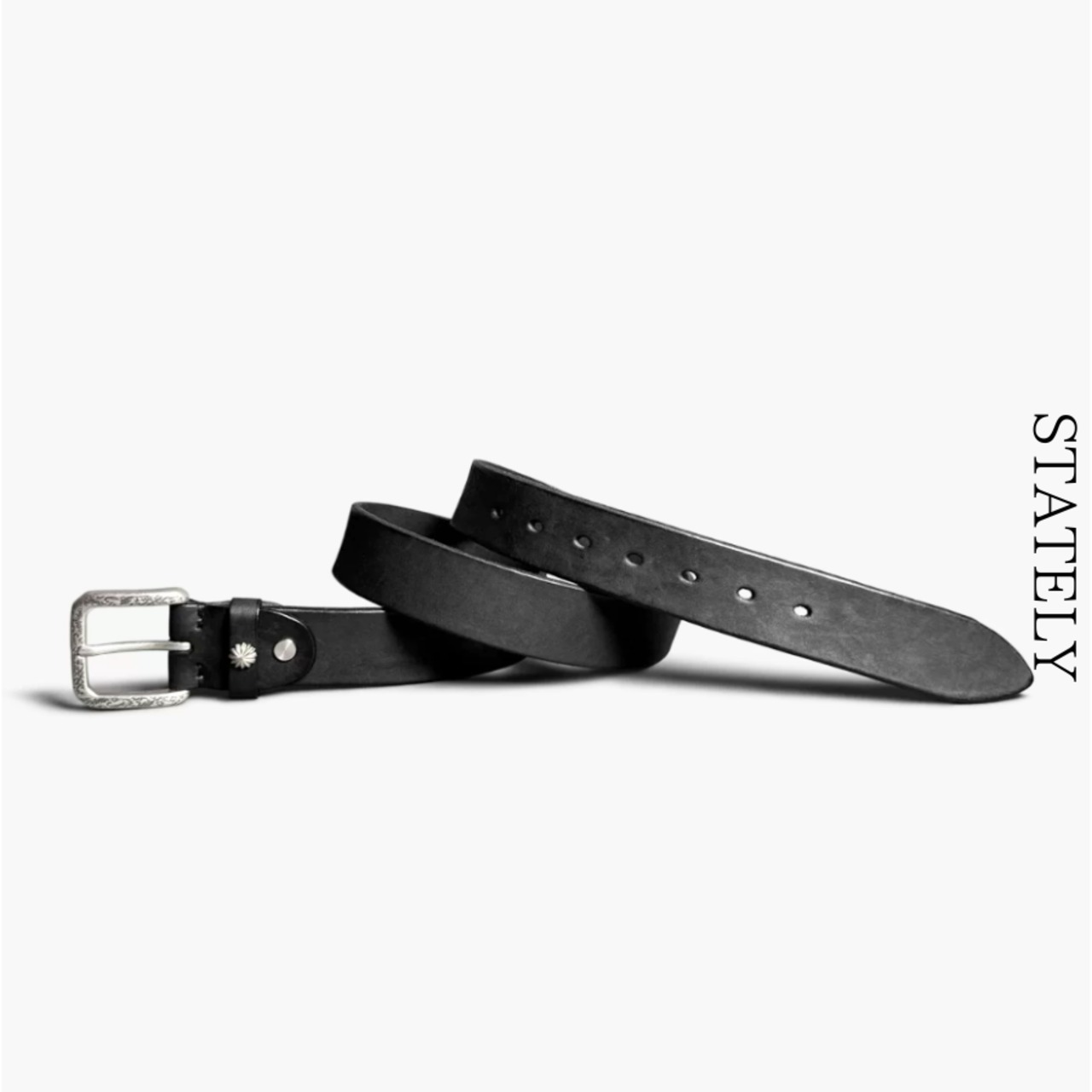 Vintage Buckle レザーベルト/3color_A09・画像4