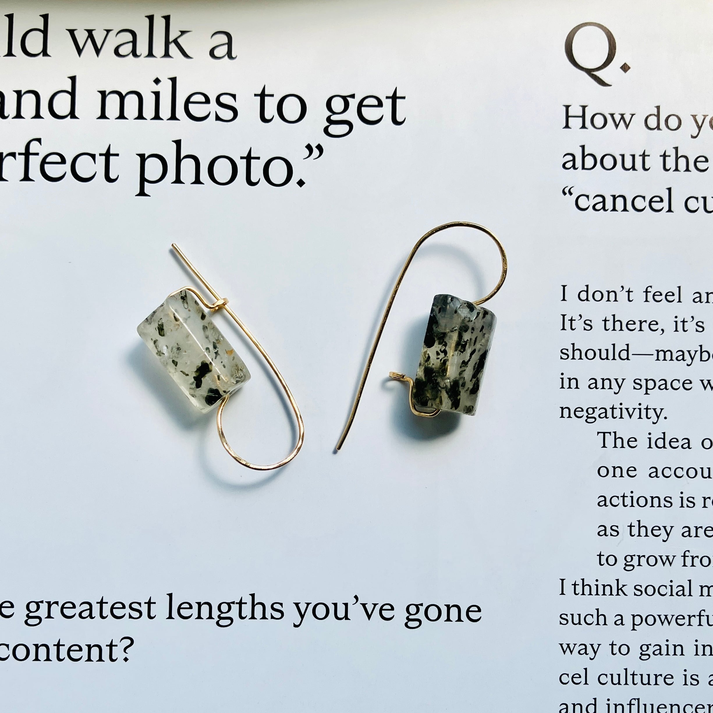 Inorganic 無機質 K14gf キドニーフックピアス | simon