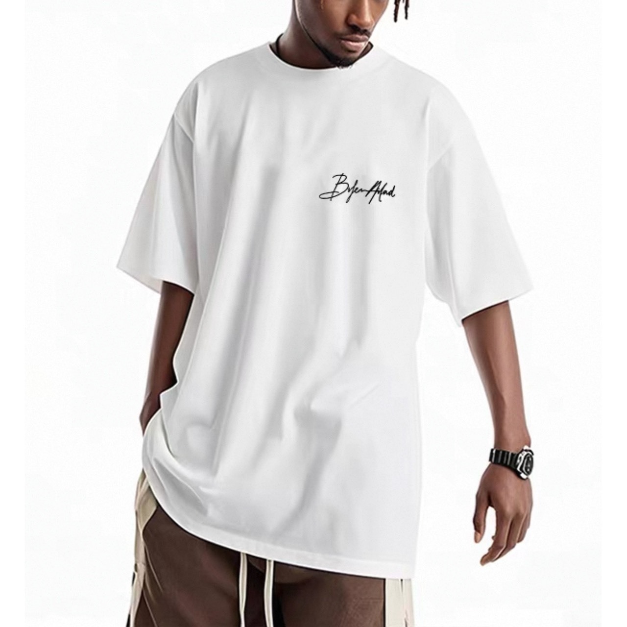 Script logo back print t-shirt 1370 - 7