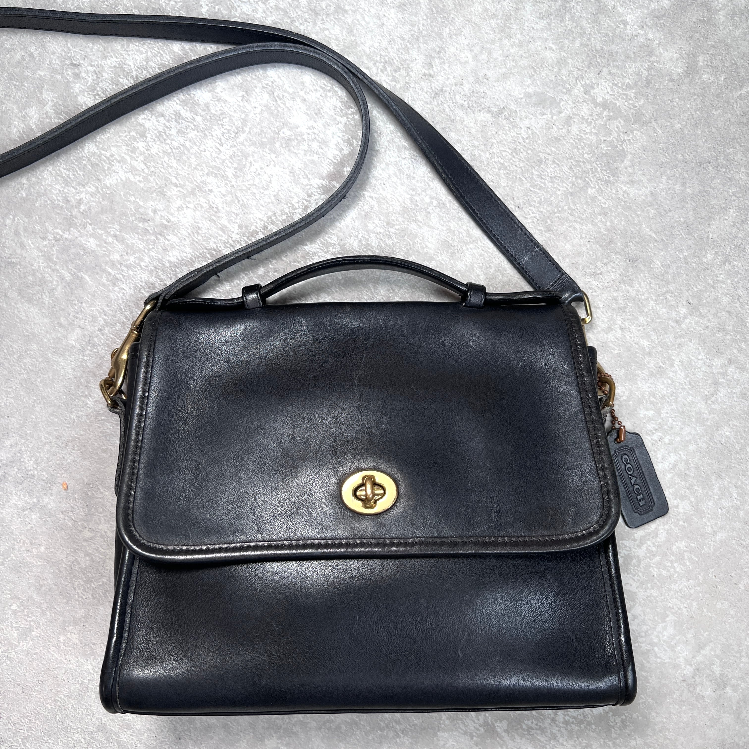 USED】COACH ミニサッチェル ショルダーバッグ《 オールドコーチ No