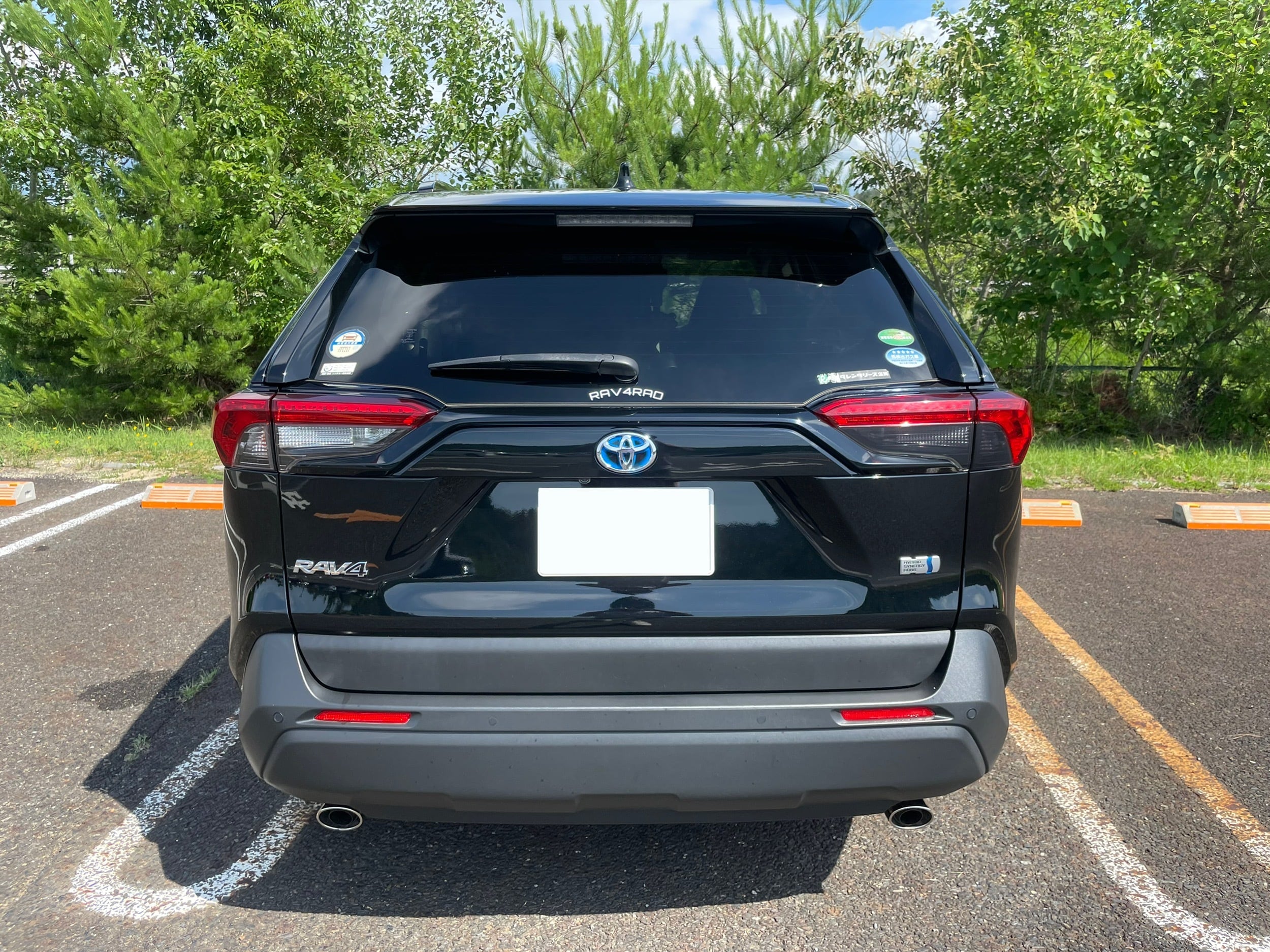 貼るだけ簡単！【国産フィルム】RAV4テールランプスモークフィルム