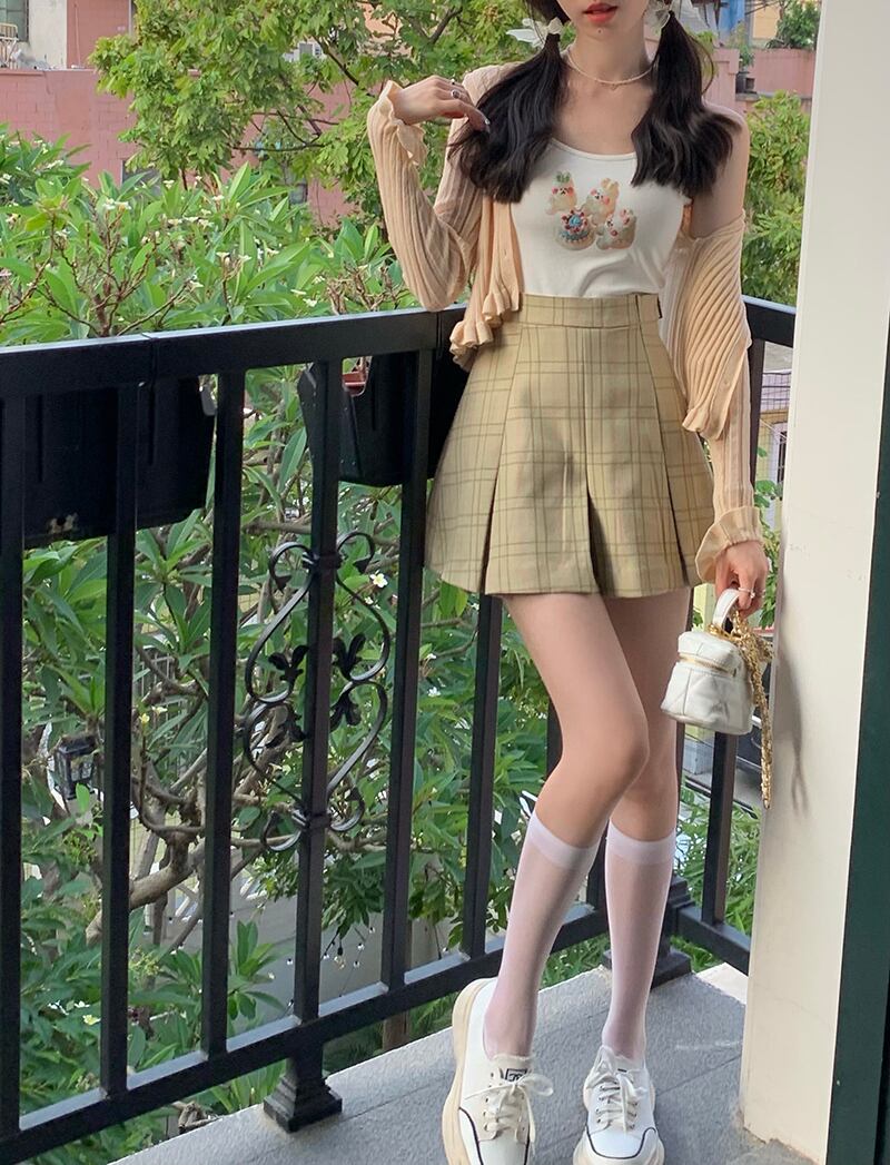 スタイルスタンダードハイウェストウェストスリムスカート サマーショート レトロ ストリート 夏物 モンロー39950005780