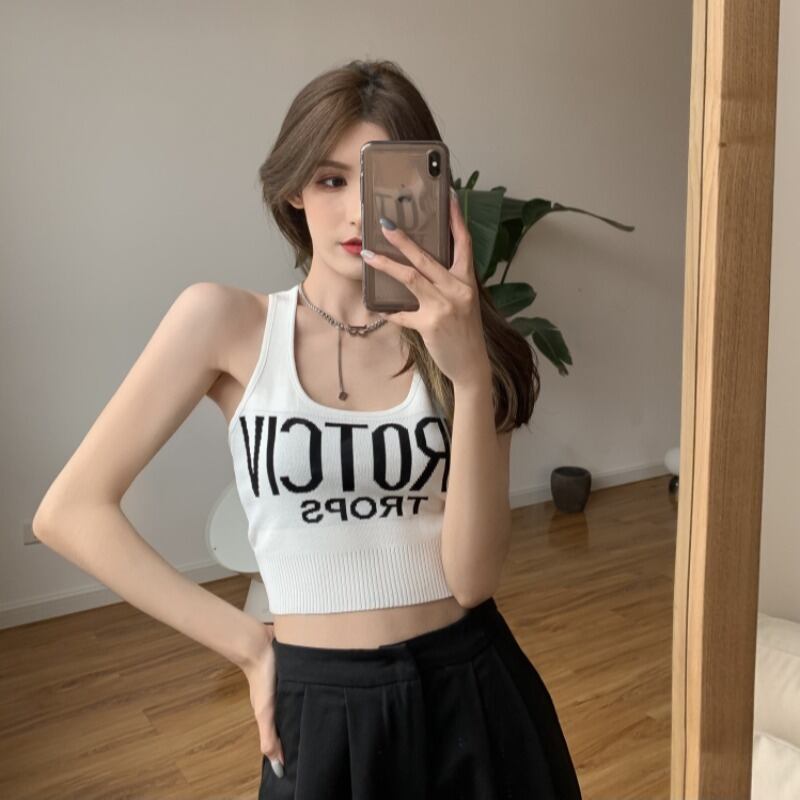 ニットレディースサマーホワイトショートコート 夏物 ヨーロピアン ブラックストロベリース21670046