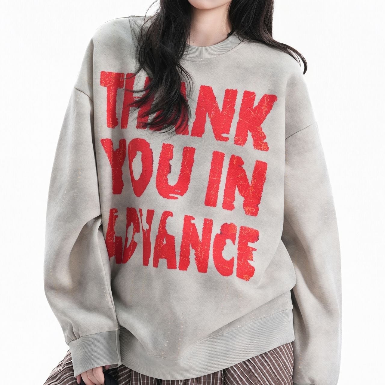 メッセージグラフィックボックススウェット 2col R01328