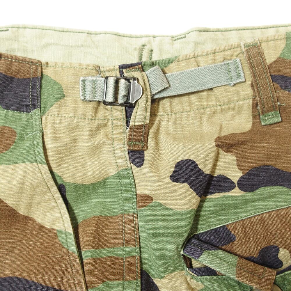 90's 米軍 BDU WOODLAND CAMO リップストップ カーゴパンツ SMALL-REGULAR 1990年会計 軍パン ミリタリー 90's 米軍 BDU WOODLAND CAMO リップストップ カーゴパンツ SMALL