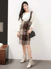 【0301】Lace Up Short Boots Shoes