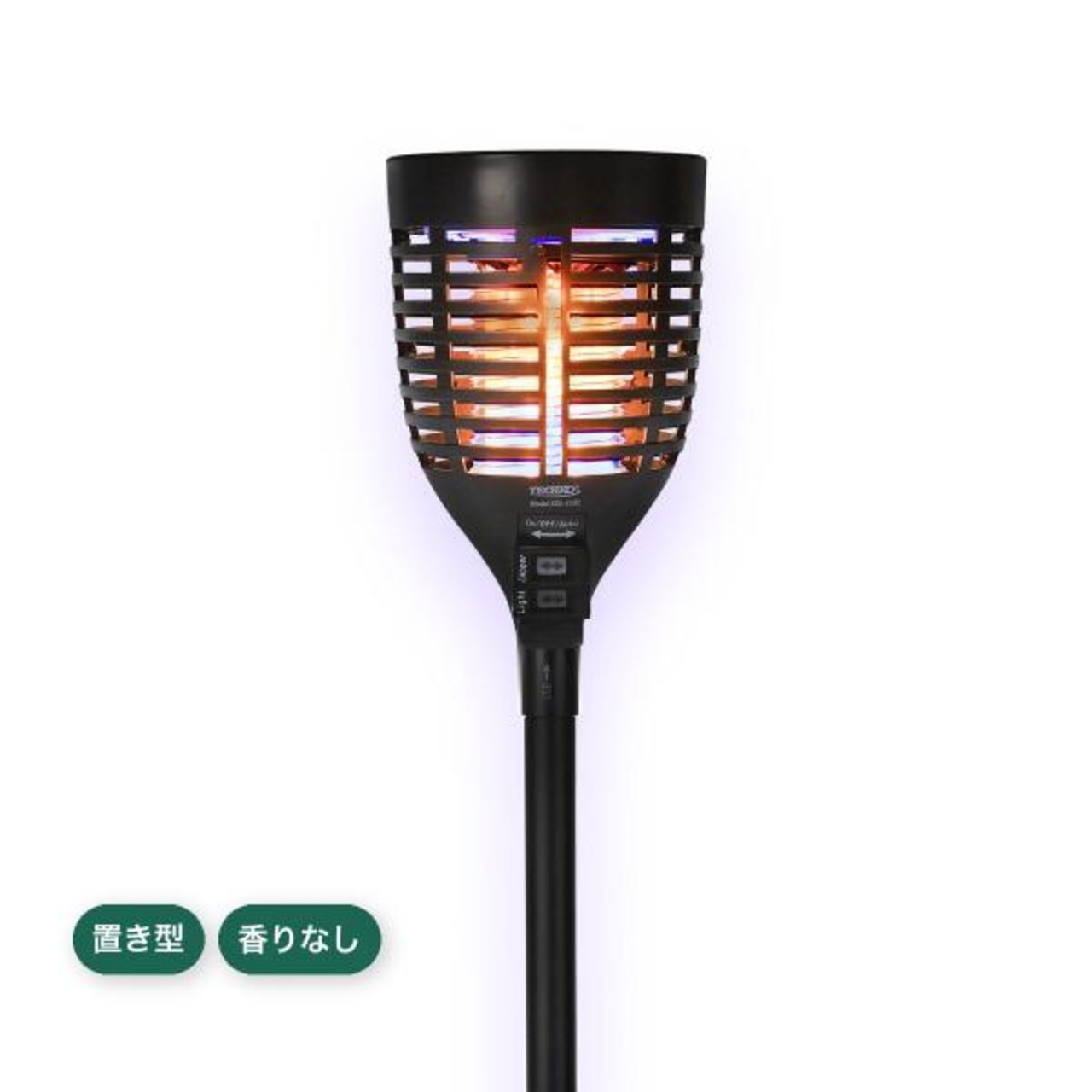 【2セット】Techko ソーラー式 電撃殺虫器