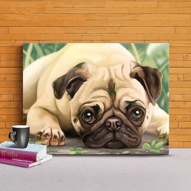 Canvas painting with wooden frame  -shining eyes-　　art-10