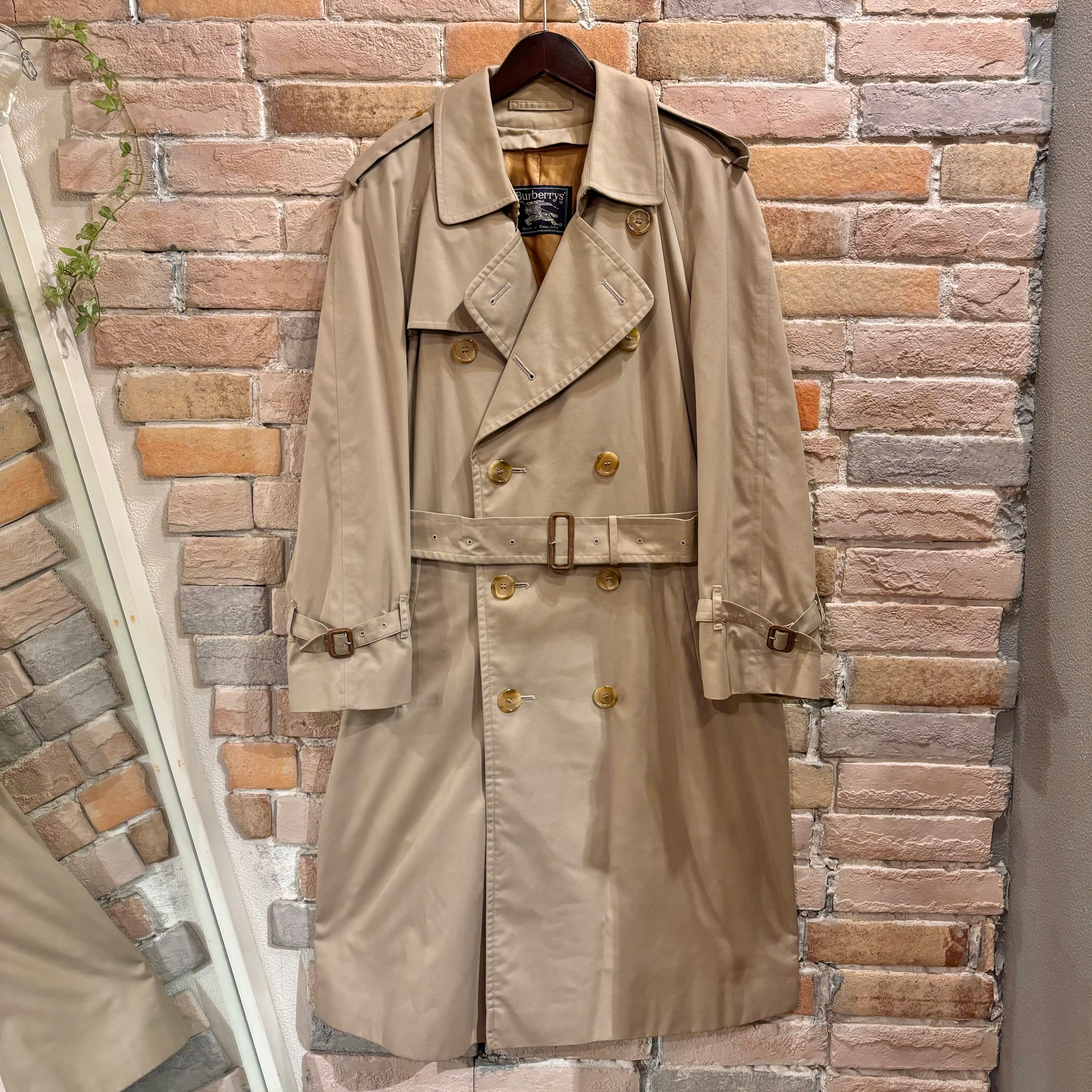 バーバリー　ライナー付きシングルトレンチコート 希少レディース大きいサイズ46BURBERRYバーバリートレンチコート