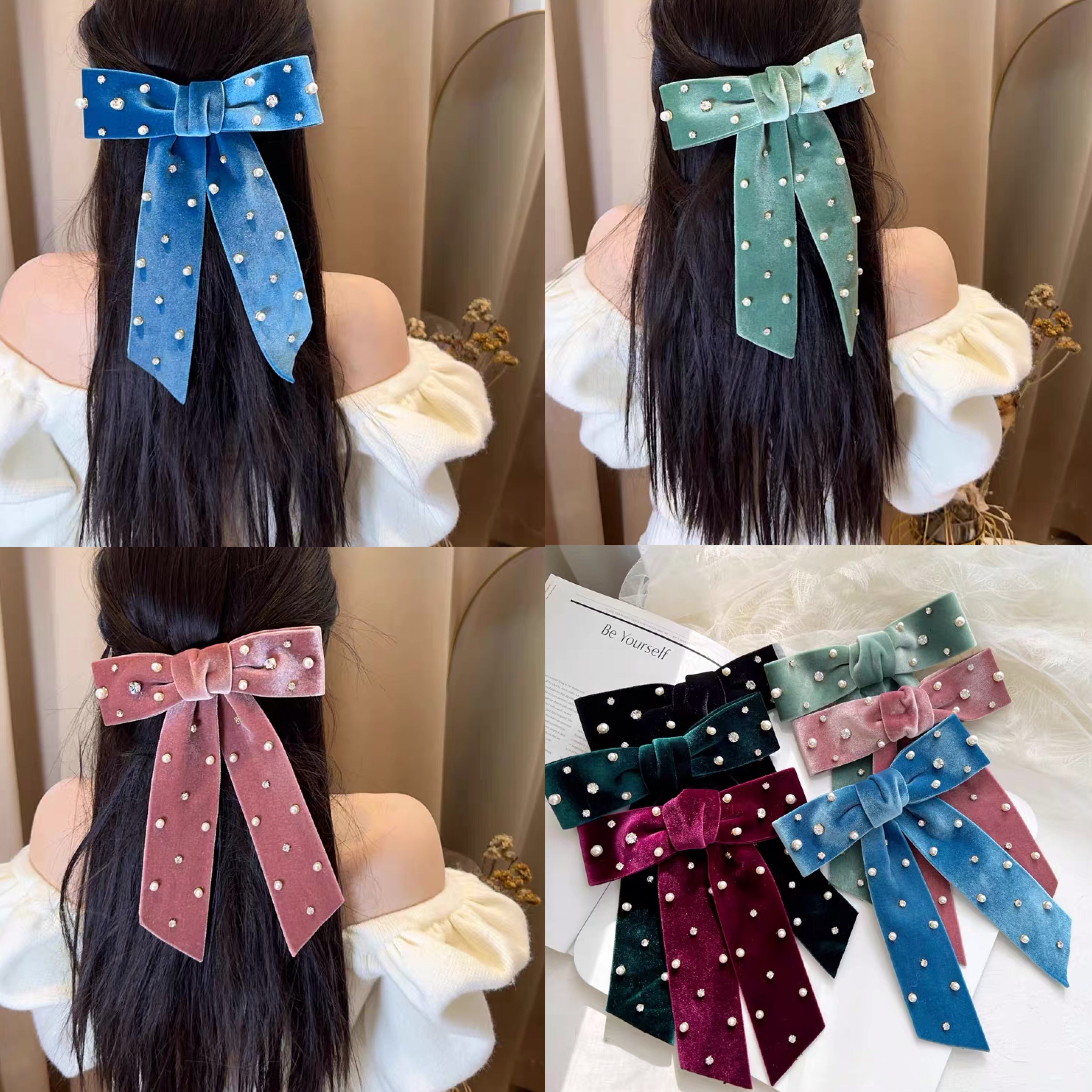 赤 ピンク バレッタ ヘアピン 水色 紫 ヘアゴム カチューシャ コスプレ