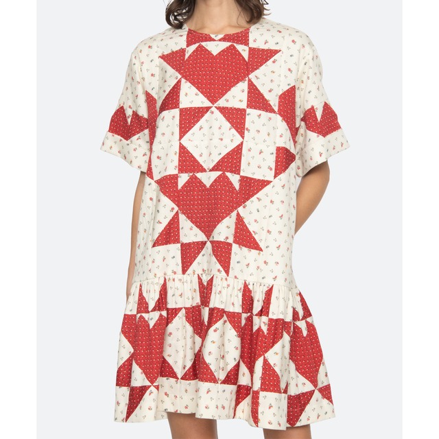 SEA NY　DOROTHY PATCHWORK TEE DRESS