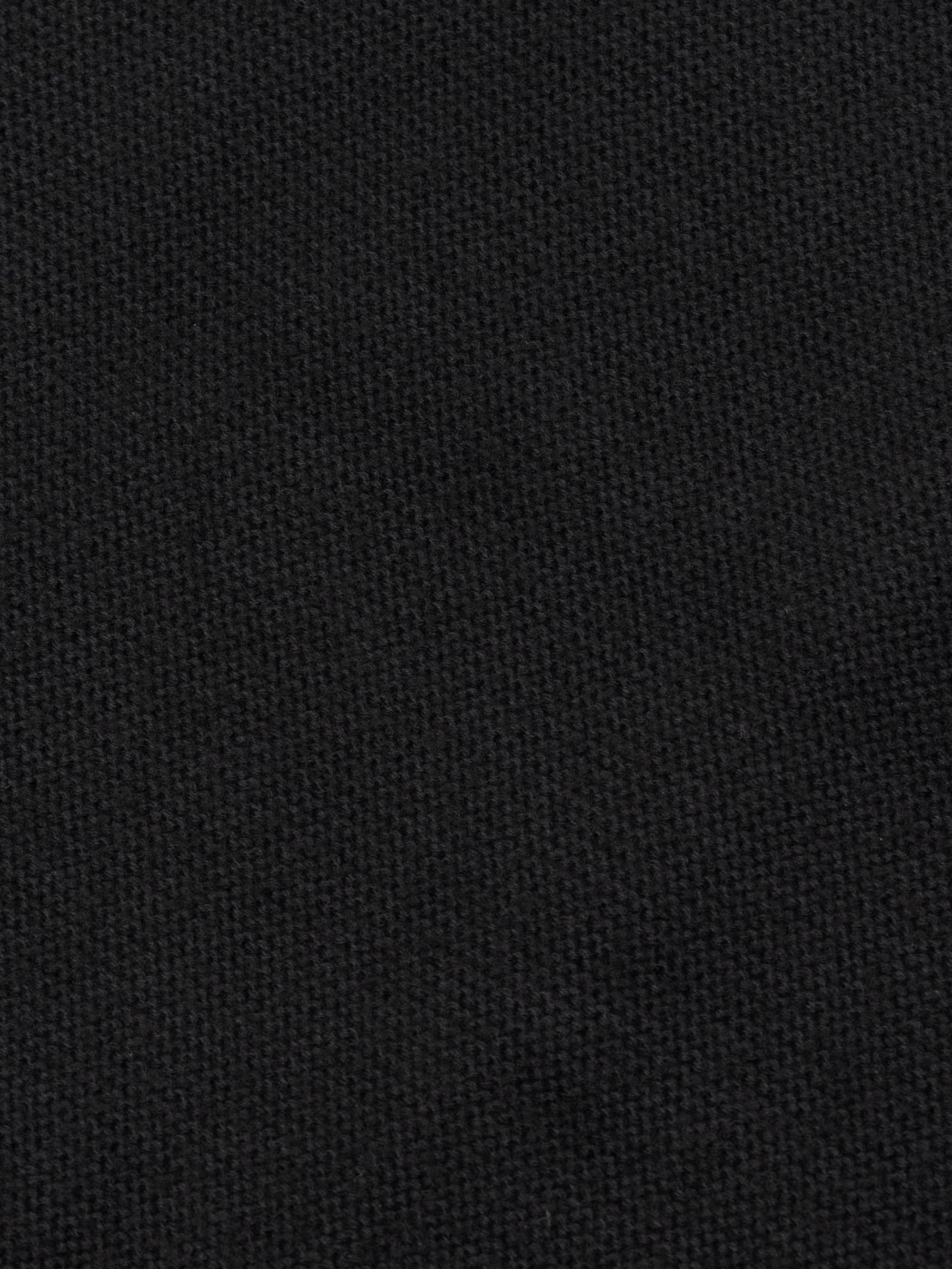 Cotton Wool V-neck Knit Vest (black) | OVY