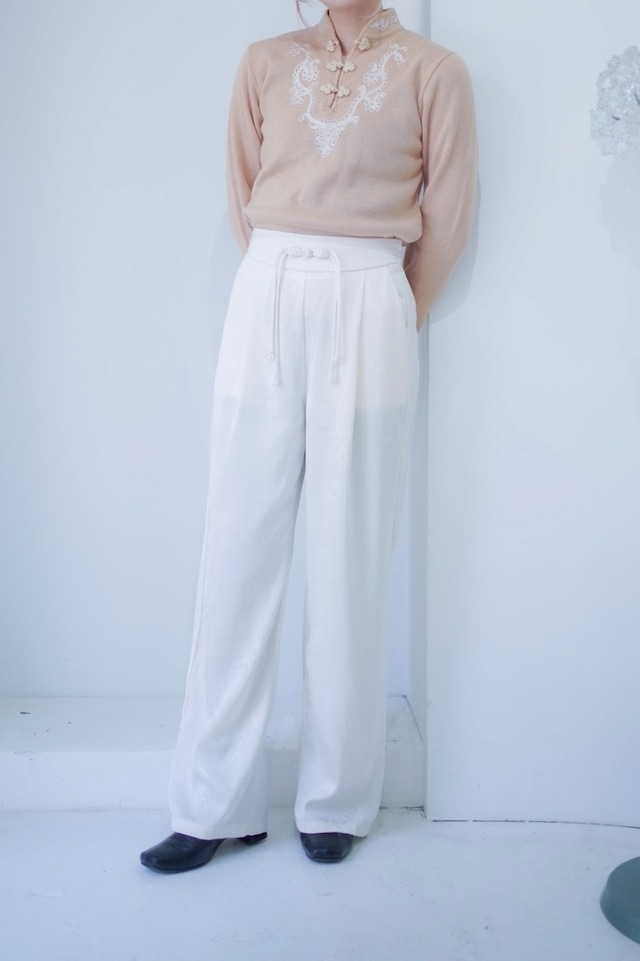 white china wide pants