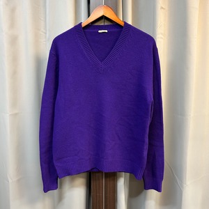 BARENA WOOL/NYLON V-NECK SWEATER《M》