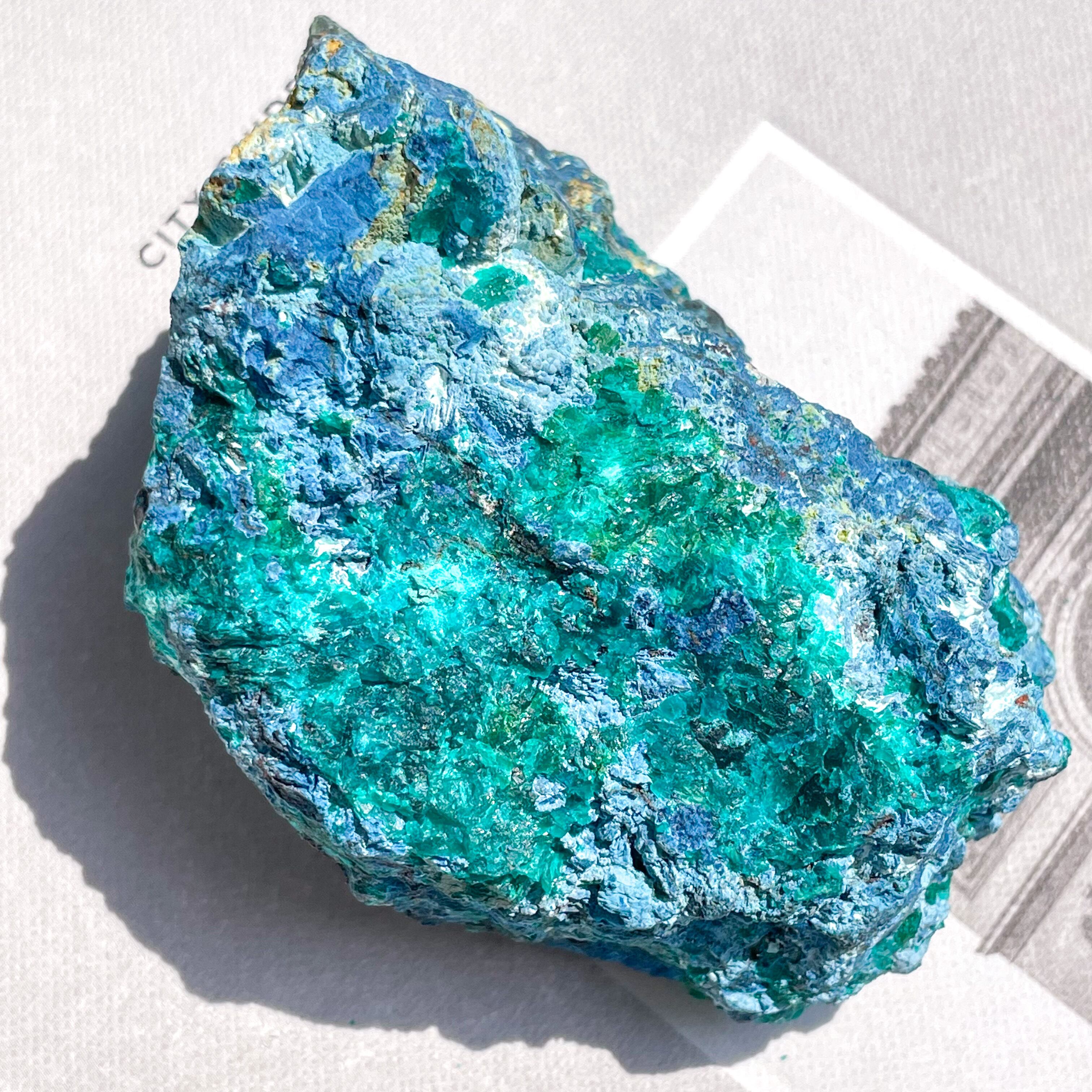 Chrysocolla & Dioptase 3 ✧ クリソコラ & ダイオプテーズ (共生原石)