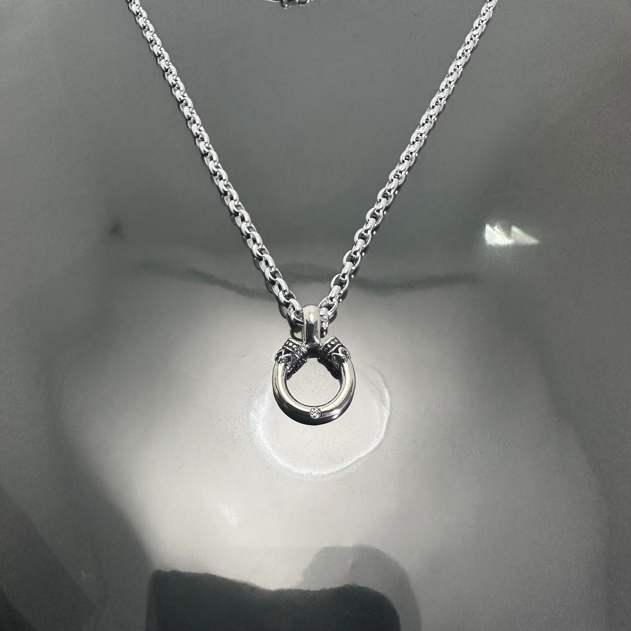 CROWN HORSESHOE w/ DIAMOND NECKLACE / クラウンホースシューダイヤモンドネックレス