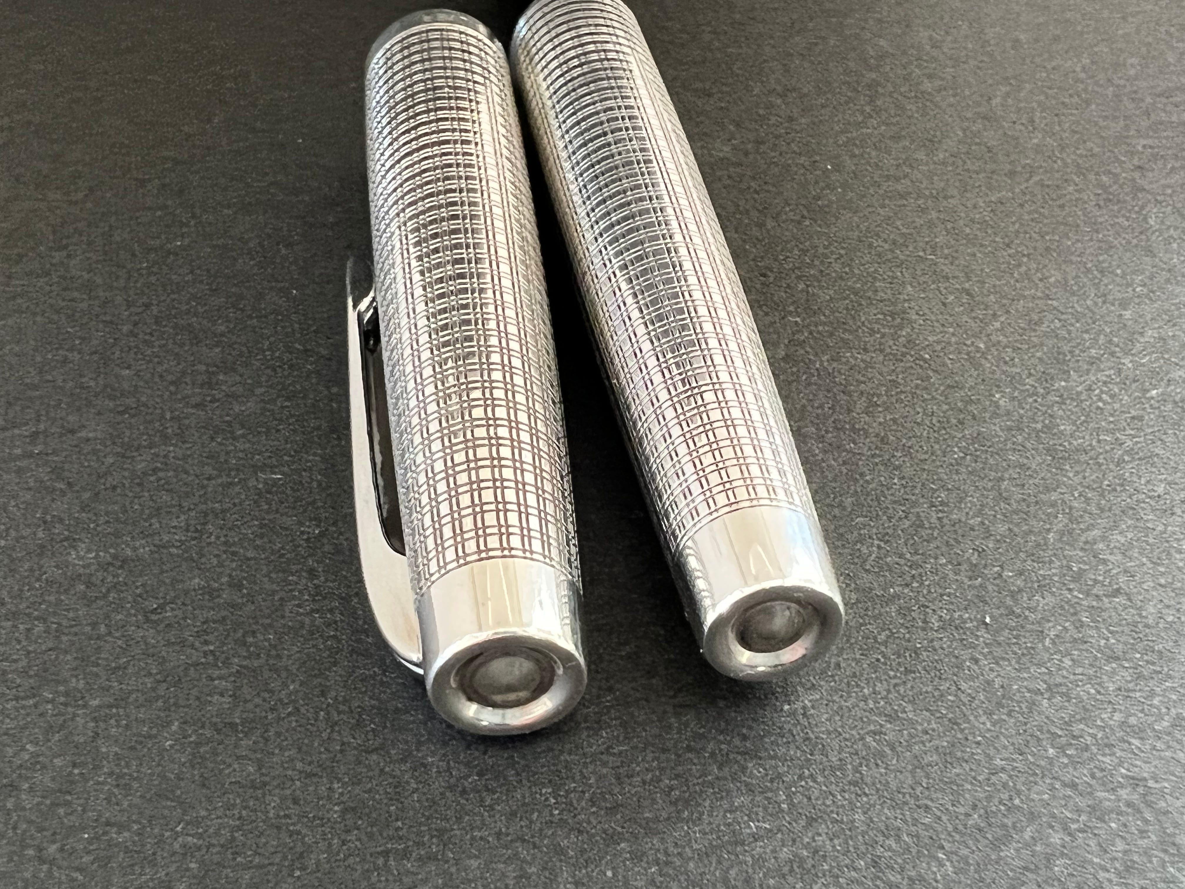 プラチナプラチナ　スモール　万年筆　細字　18kwg 中古)PLATINUM プラチナ 万年筆 プラチナ・プラチナ スモール