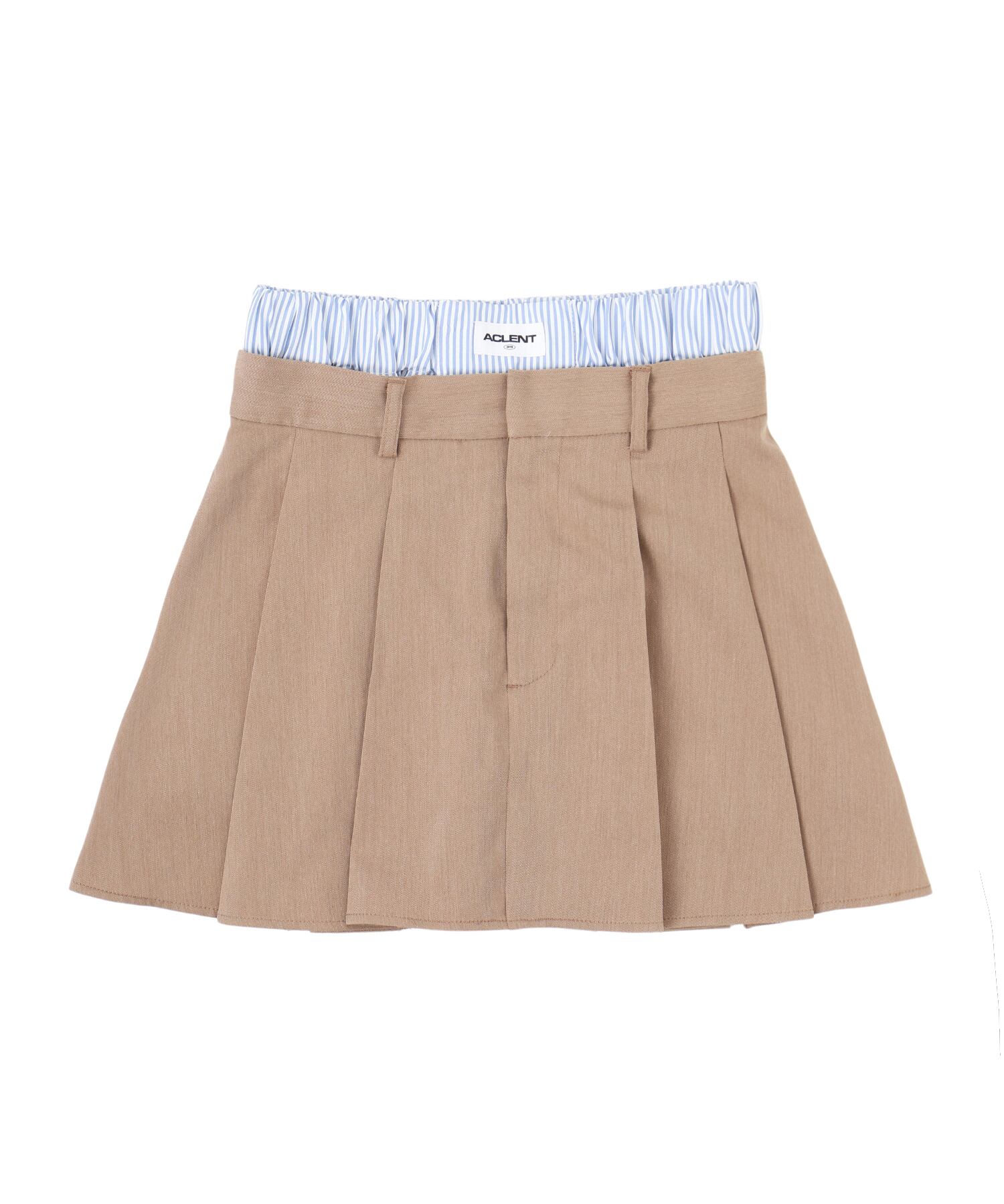 Layered pleats mini skirt | ACLENT（アクレント）