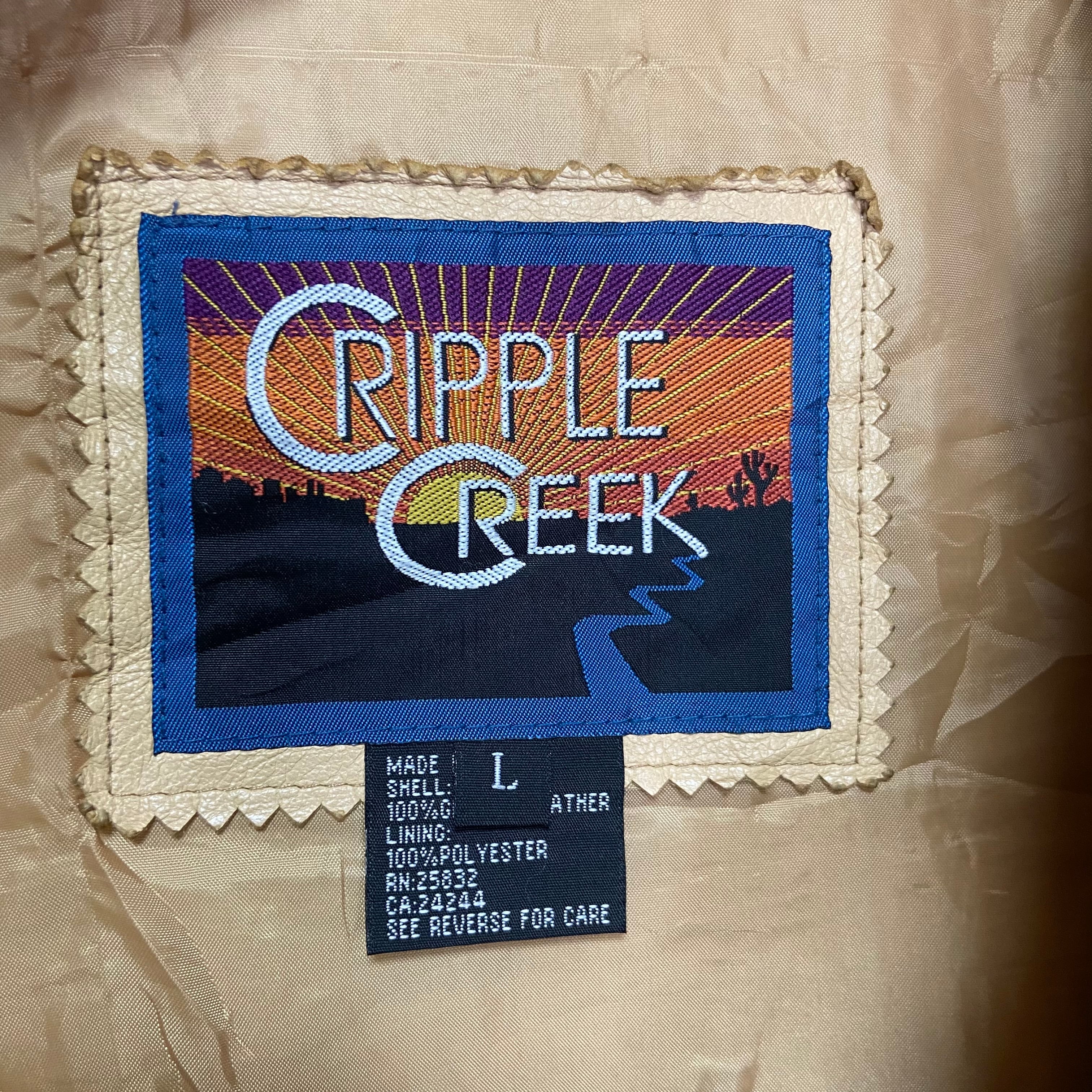 CRIPPLE CREEK USA製　フルジップブルゾン　ジャケット　刺繍