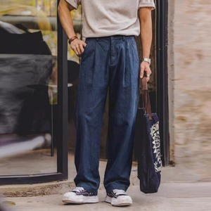 アーバンリラックス ワンタックワイドパンツ 11377