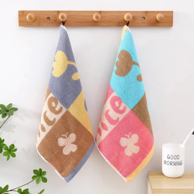 賢徳 厚手34×34cm子供用ジャカードタオル