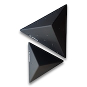 【ウッドボリューム】 TRIANGLE-BLACK 2P