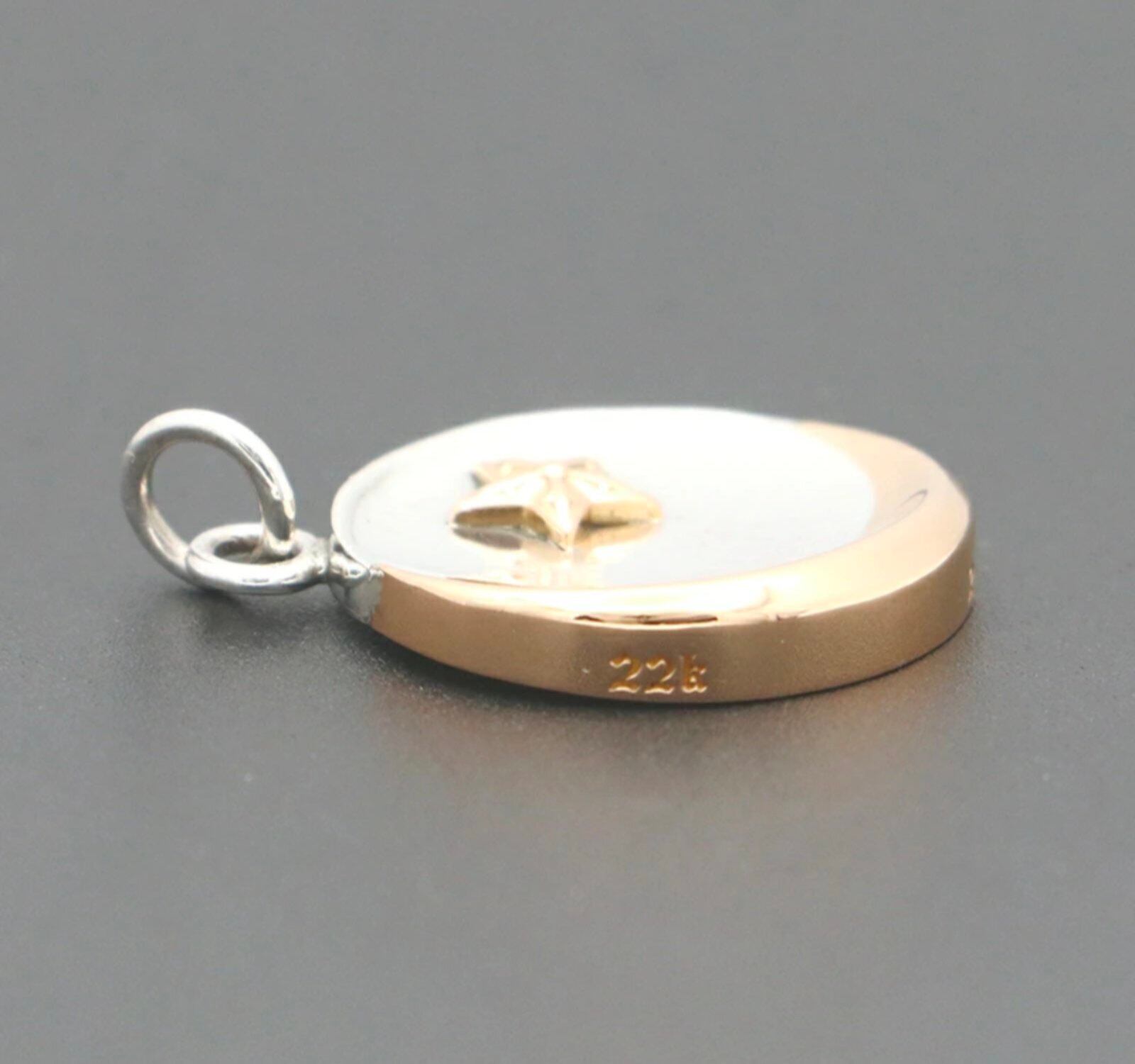 CHROME HEARTS クロムハーツ STAR CRESCENT SLV/GLD スター クレセント