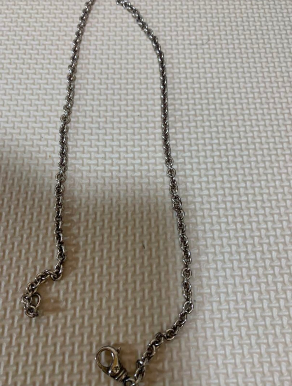 シルバー925 ダブルクロスNEチェーンネックレス Silver925 CHROME HEARTS クロムハーツ ダブルクロス NEチェーン