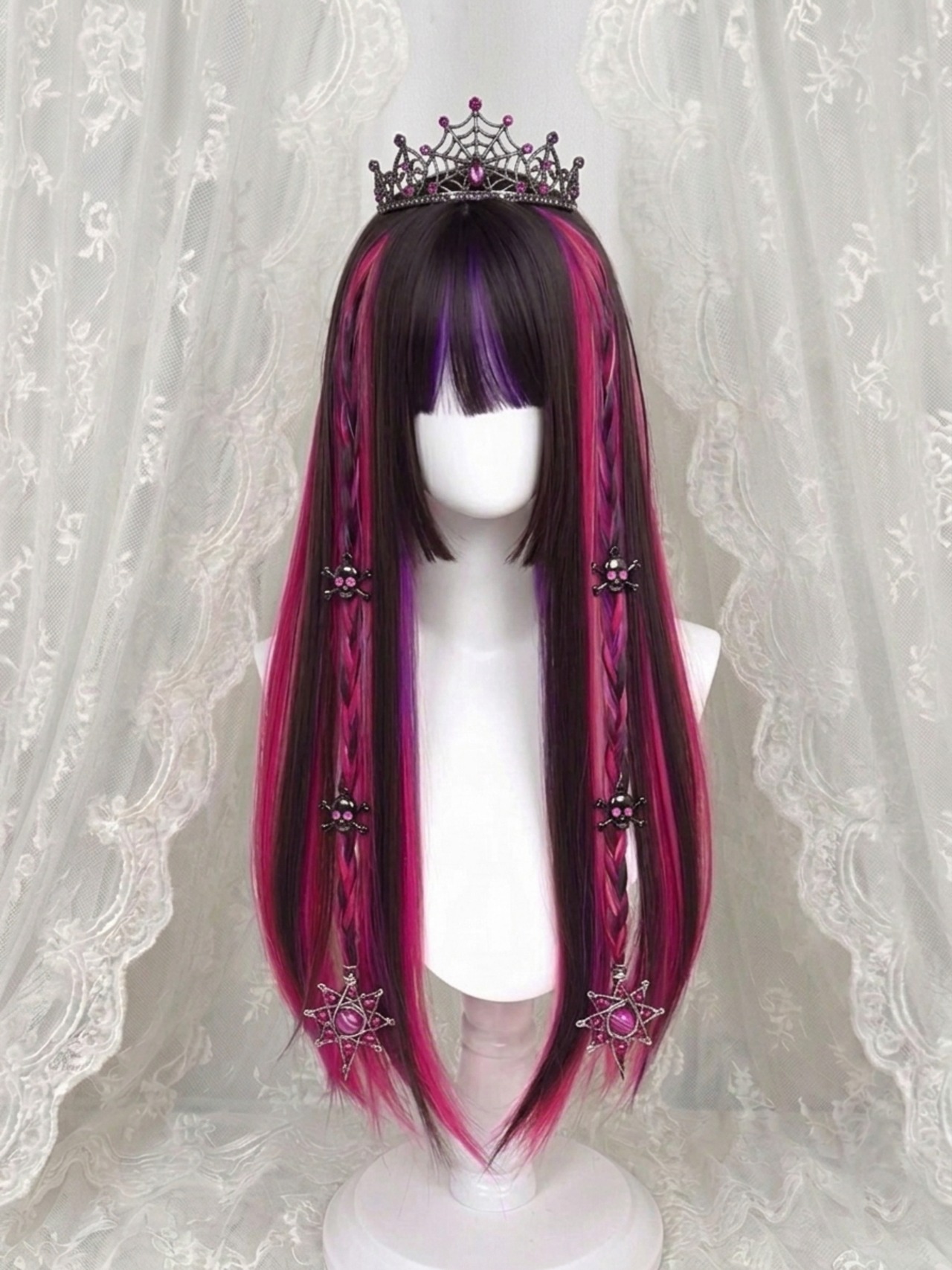 Basic - Raspberry Purple【商品番号 1054】レースフロントなし×