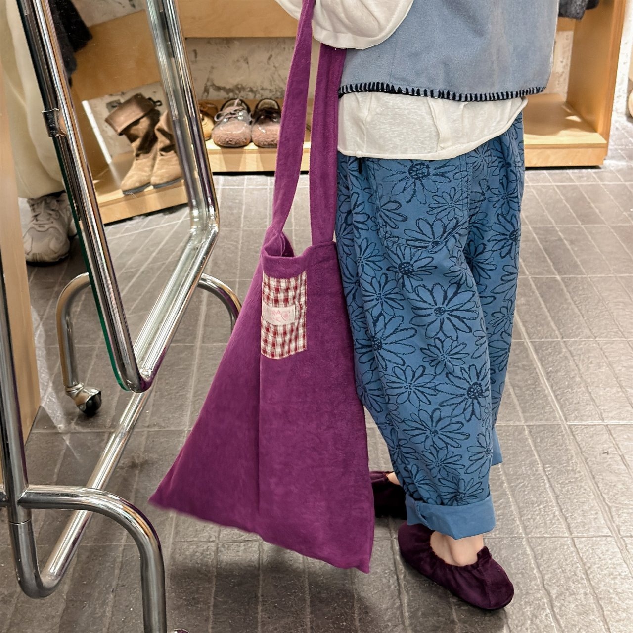 [bdiary] Harin Flower Exhaust Pants / [비다이어리] 하린플라워배기팬츠