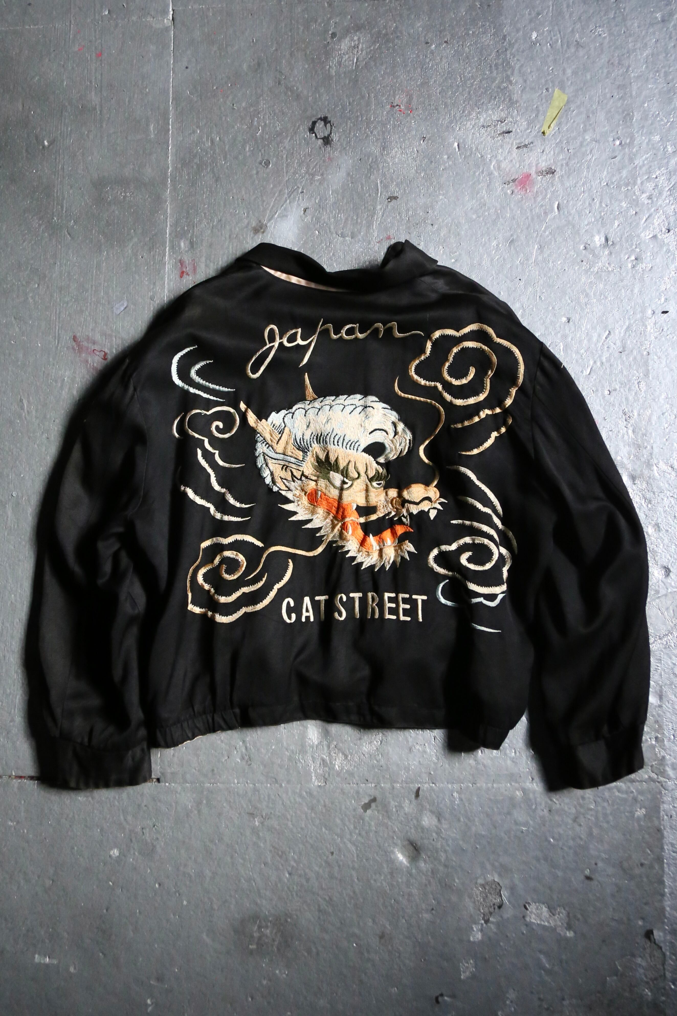 ２面用 別珍 CREAM SODA Pink Dragon 日本限定 スカジャン CREAM SODA ピンクドラゴン別珍リバーシブル スカジャン 2面用 別珍